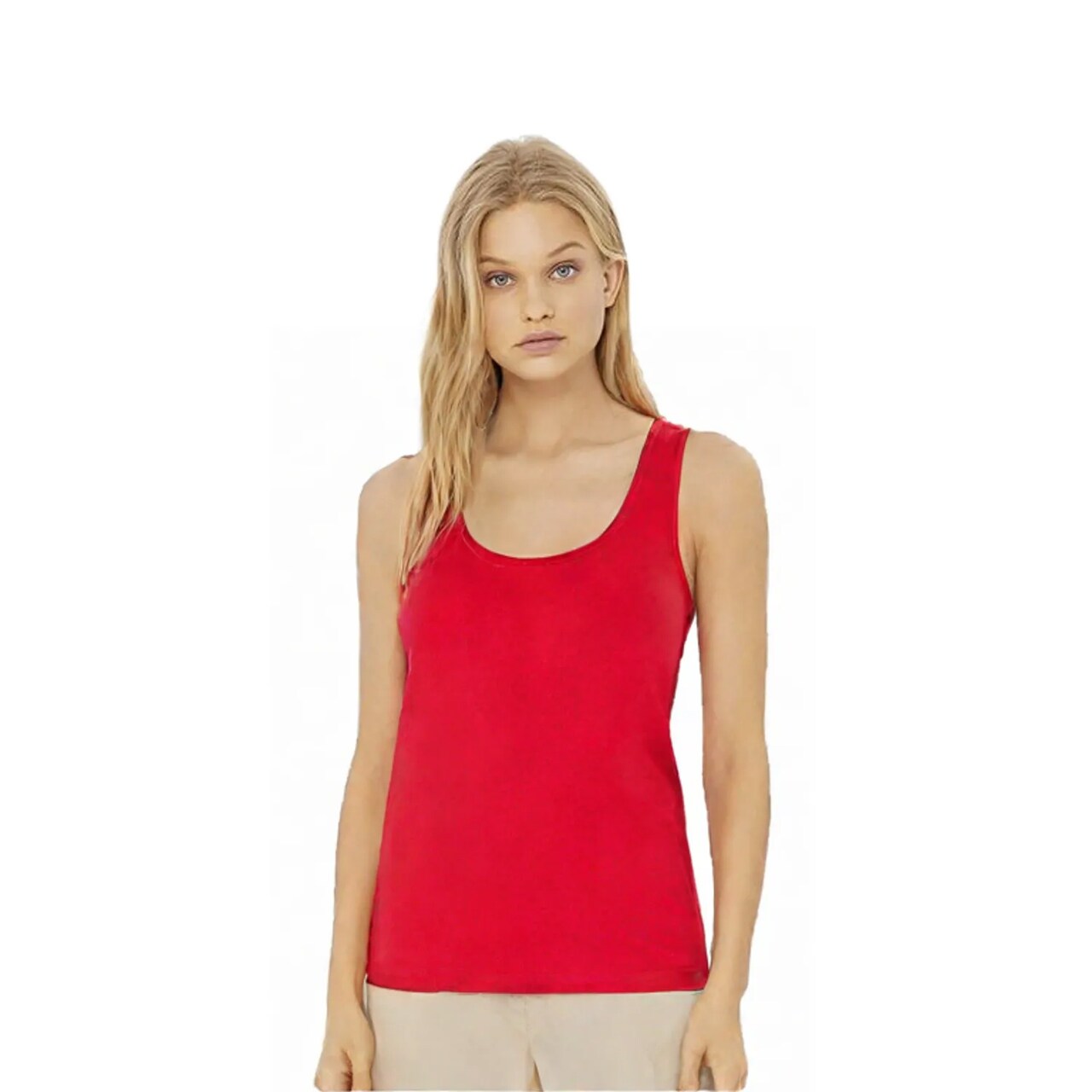 BELLA + CANVAS Women’s Jersey Racerback Tank Top for Activewear Style & Custom Print Casual Tank